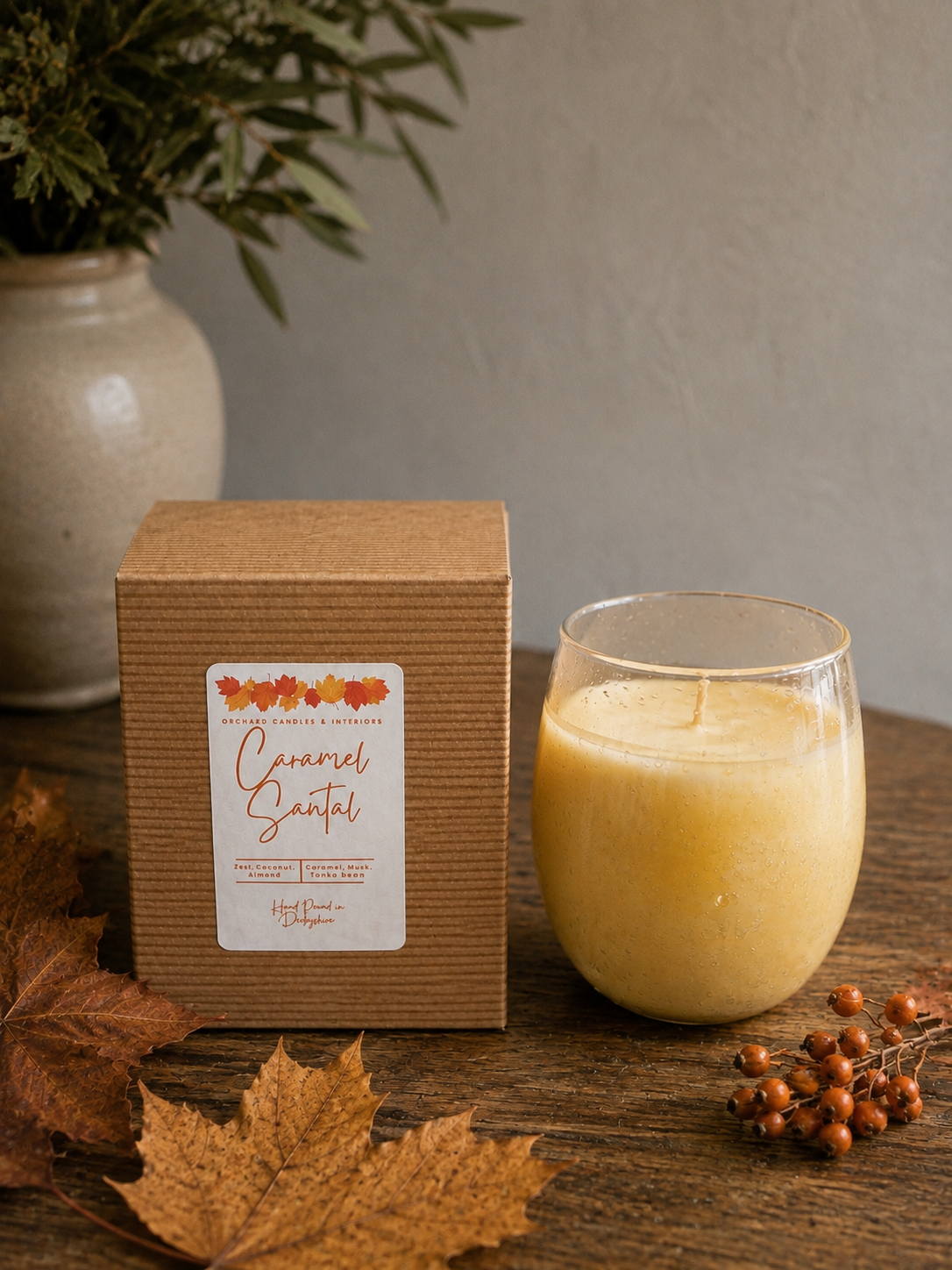 Amber Bubble Renee Candle