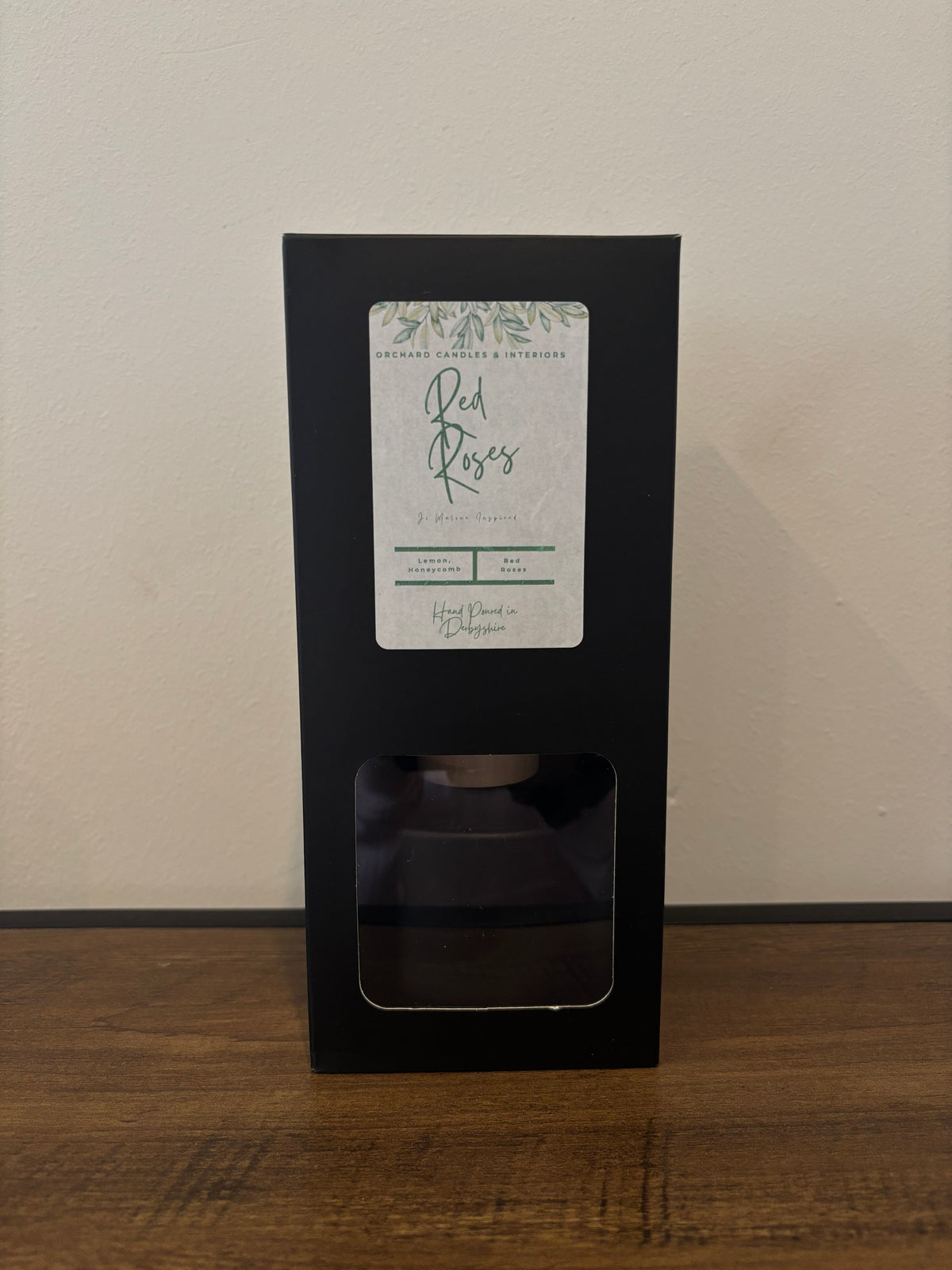 200ml Black Reed Diffuser : Red Roses
